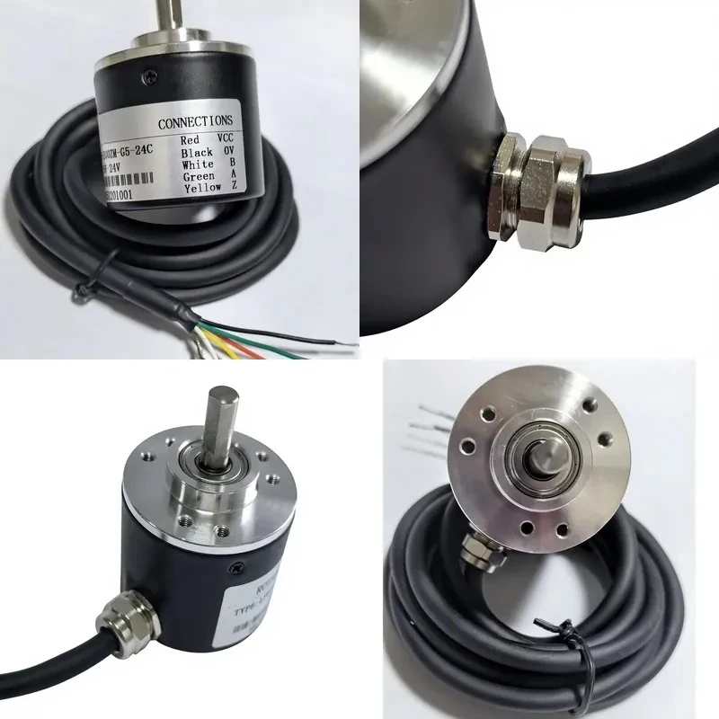AP01 LPD3806-200BM-G5 Incremental Rotary Encoder for Two-Phase 600 PPR 38mm Shaft Diameter 6mm Shaft Diameter Encoders