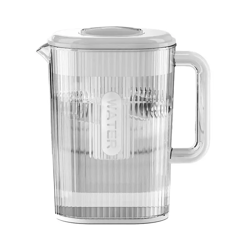 

Ice Tea Container 2L Pitcher With Top Lid Juice Containers Hot/Cold Water Pitcher Juice Containers With Handle Built-in Filter