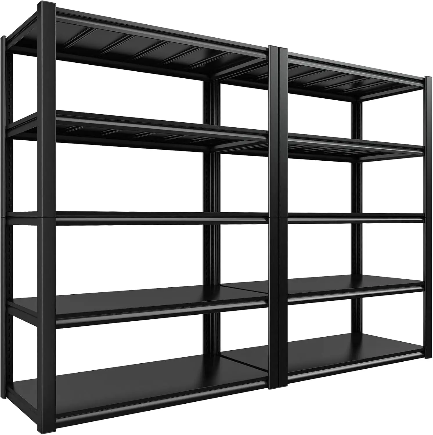 

48.2" W Storage Shelves Heavy Duty Garage Shelving Unit 72"H Metal Shelves for Storage 3000LBS Adjustable Garage Storage Shelves