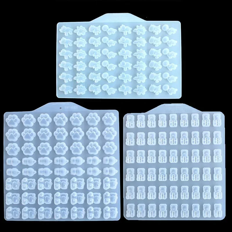 

Симпатичные 3D Мультяшные силиконовые формы, формы в виде животных, кошек, медведей, лап, шоколада, милые формы для конфет, инструменты для украшения глины «сделай сам»