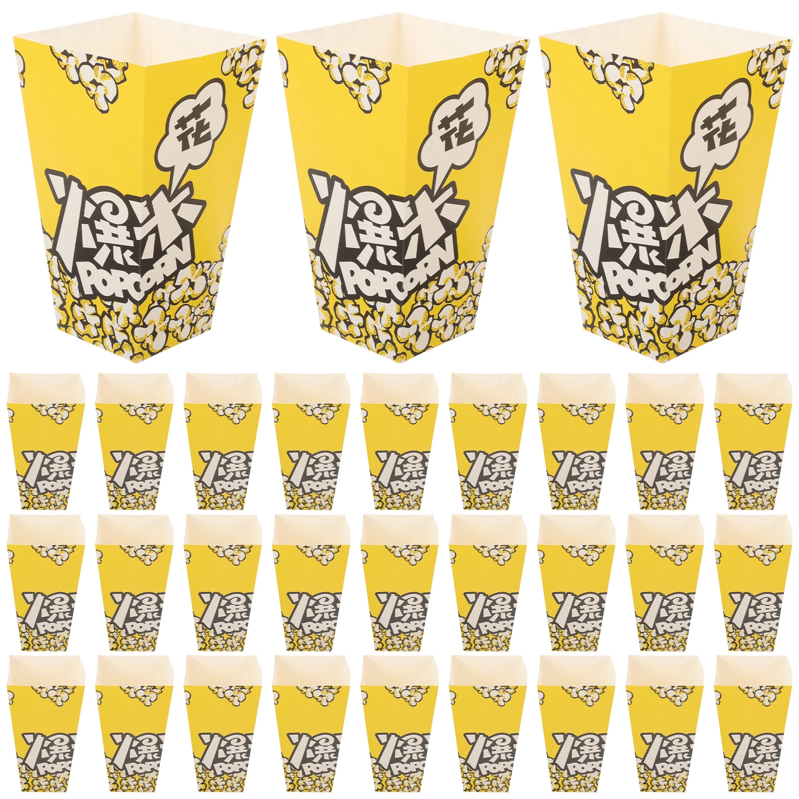 

100 Pcs Paper Popcorn Paper Serving Cups Box Party Snacks Container Favor Boxes Serving Cups Bar Supplies