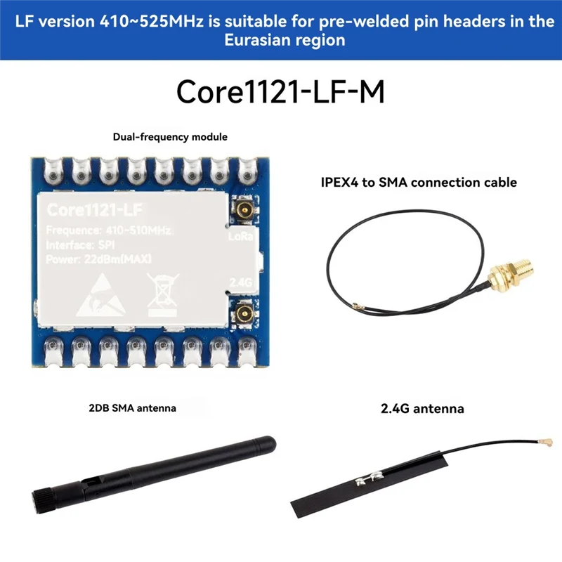 A29F-LR1121 Chip Core1121 LF Lora Module Long-Range Communication Anti-Interference For Sub-Ghz Band Compatible B