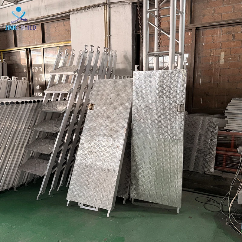 Conforms to European Standards Hot Sale Modern Durable Aluminum Alloy Mobile Scaffolding Tower with Wheels for Construction