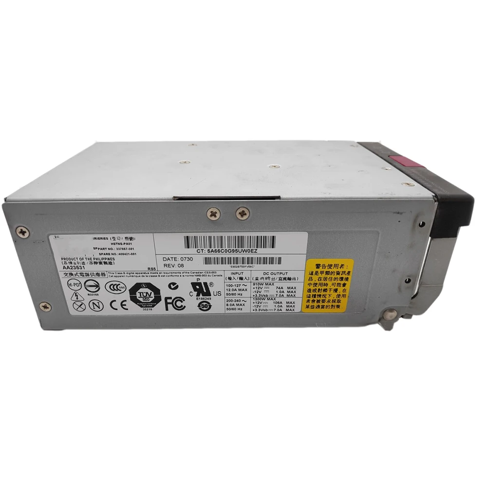 Server Power Supply for DL580 G3 580G4 ML570 G3/570 G4 406421-001 337867-501 HSTNS-PA01 1300W