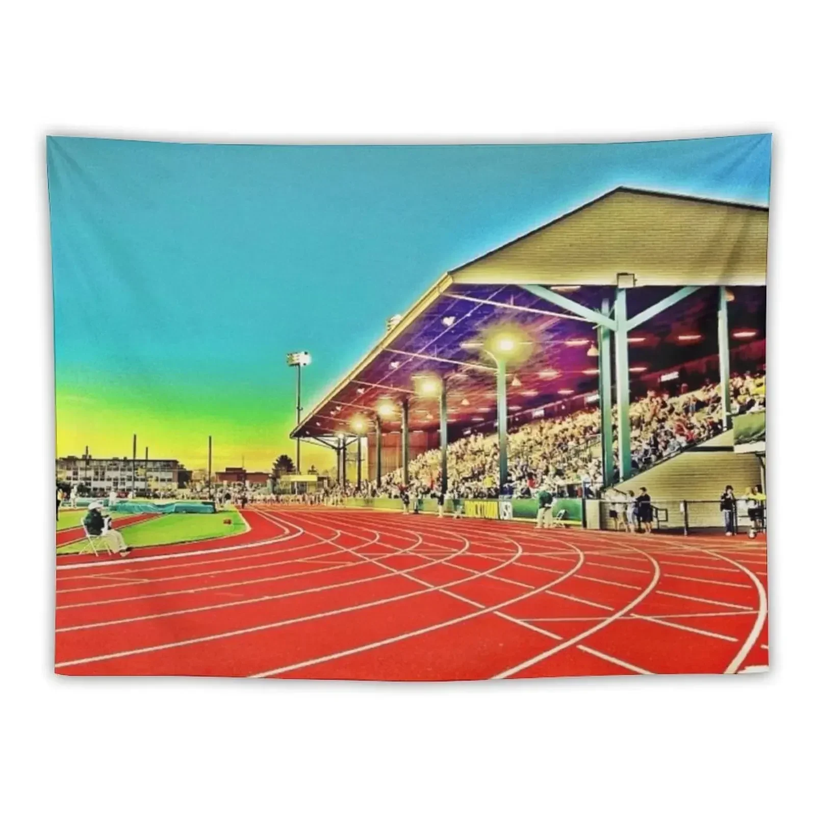 Runners Track and Field Pop Art Tapestry Wall Coverings Living Room Decoration Bedroom Decoration Bedroom Deco Tapestry