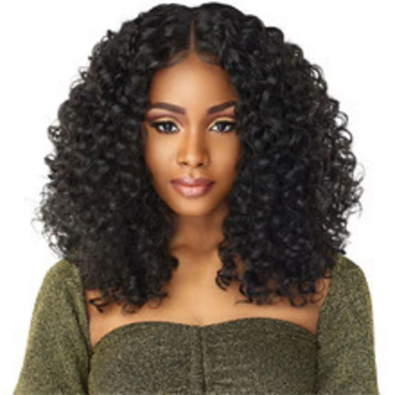 New African , European and American women's small curly hair , synthetic wigs
