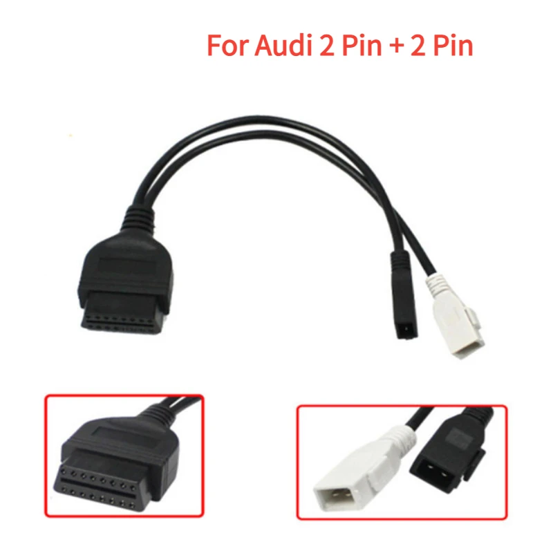 NEW for Toyota/Audi/GM/Mazda/Nissan/BENZ 38/22/14/12/17Pin To OBD2 16Pin  Connector Adapter OBDII Female Repair Cars Cable Line