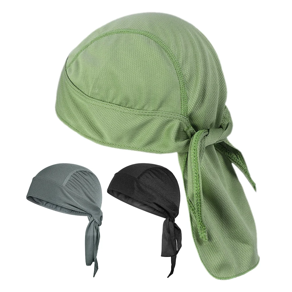

3 Pcs Cooling Skull Caps Liner Sweat Wicking Running Beanie Head Wraps Bicycle Cycling Motorcycle Bandana For Men Women