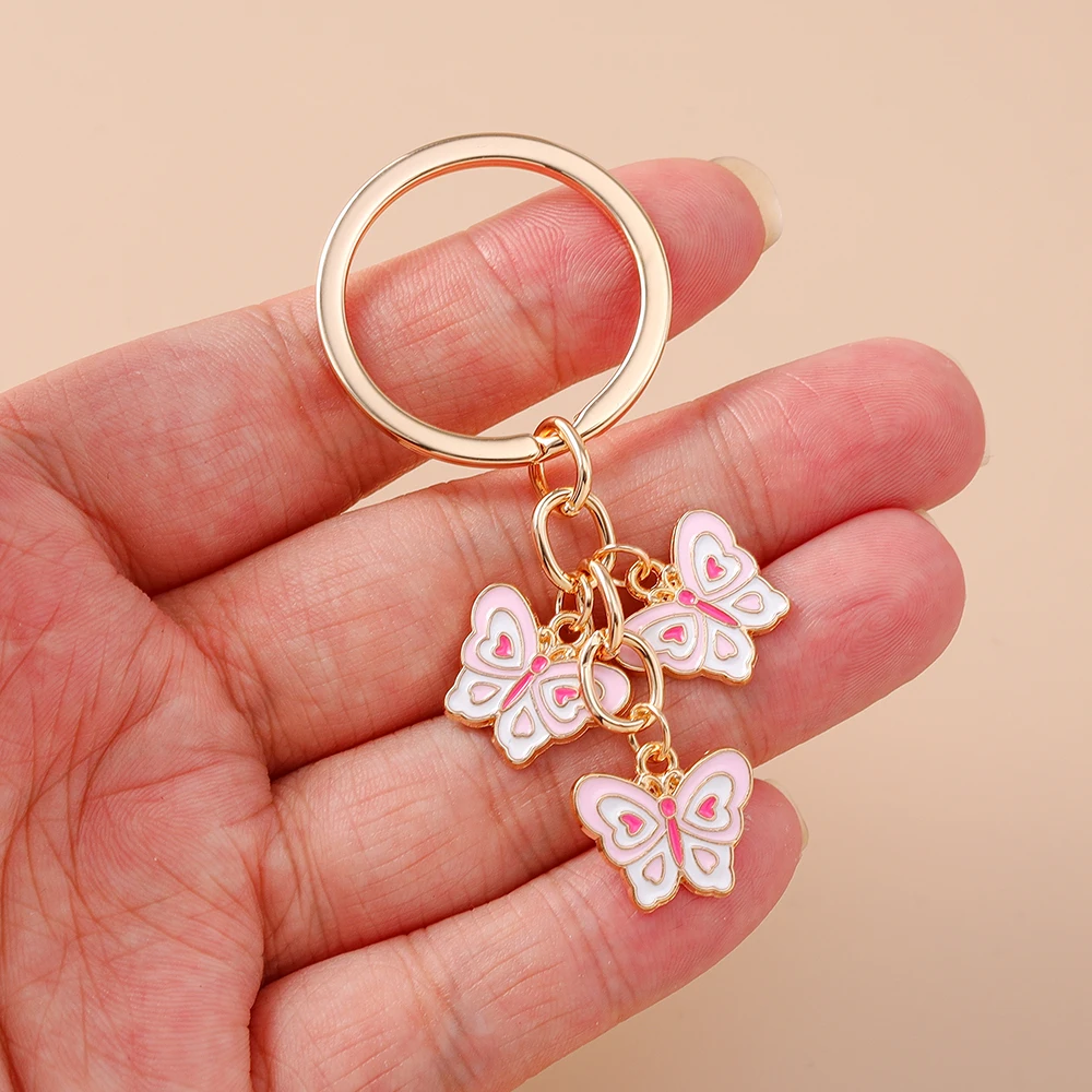 Aihua Ins 6 Farben Niedliche Schmetterling-Schlüsselanhänger Sommer Süße Mädchen Schlüsselkette Handtaschenanhänger Modeschmuck Geschenke Schmuckstücke – Detail 3