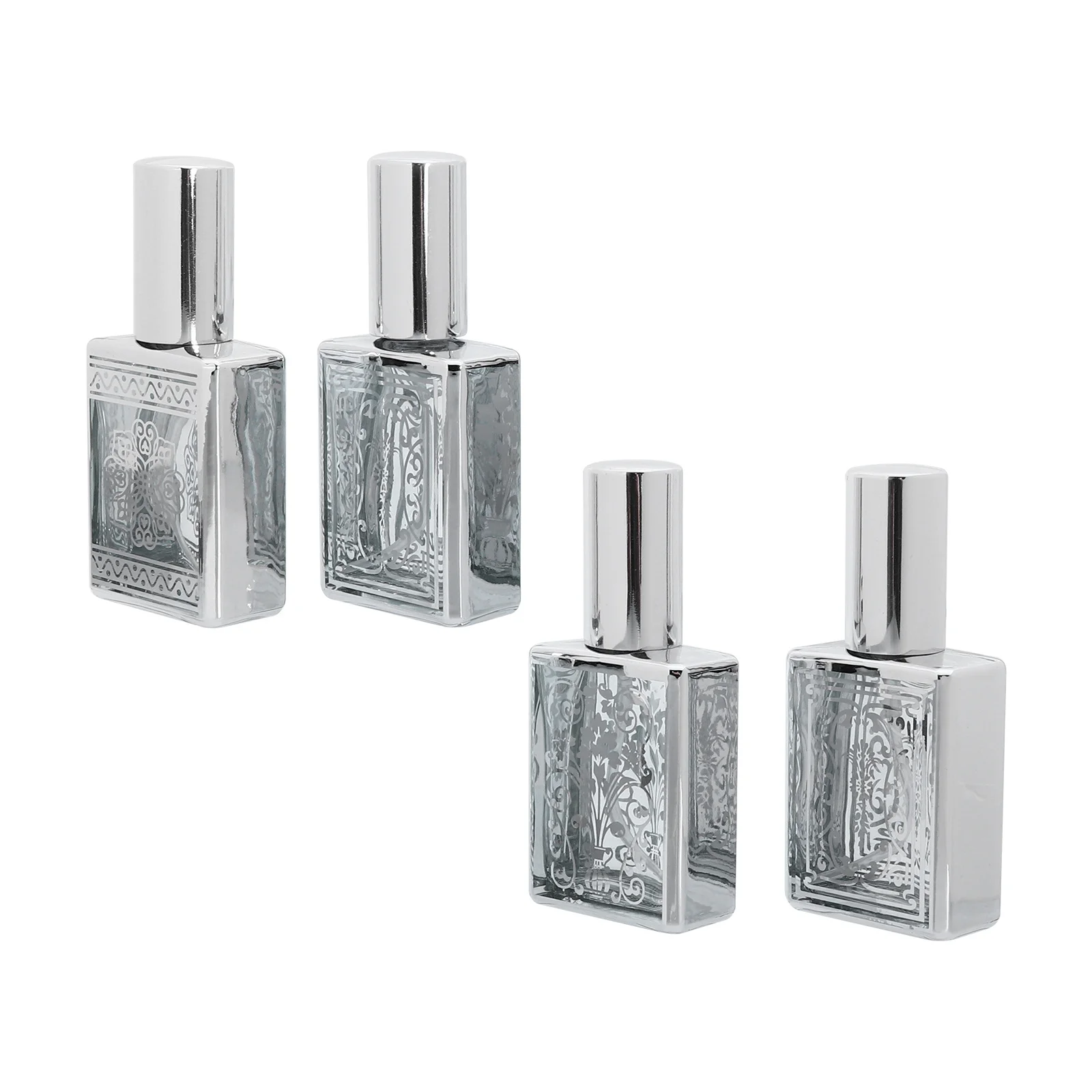 

4Pcs Premium Perfume Spray Bottles Portable Glass Sub Bottles for Travel Refillable Small Spray Containers Multipurpose Liquid