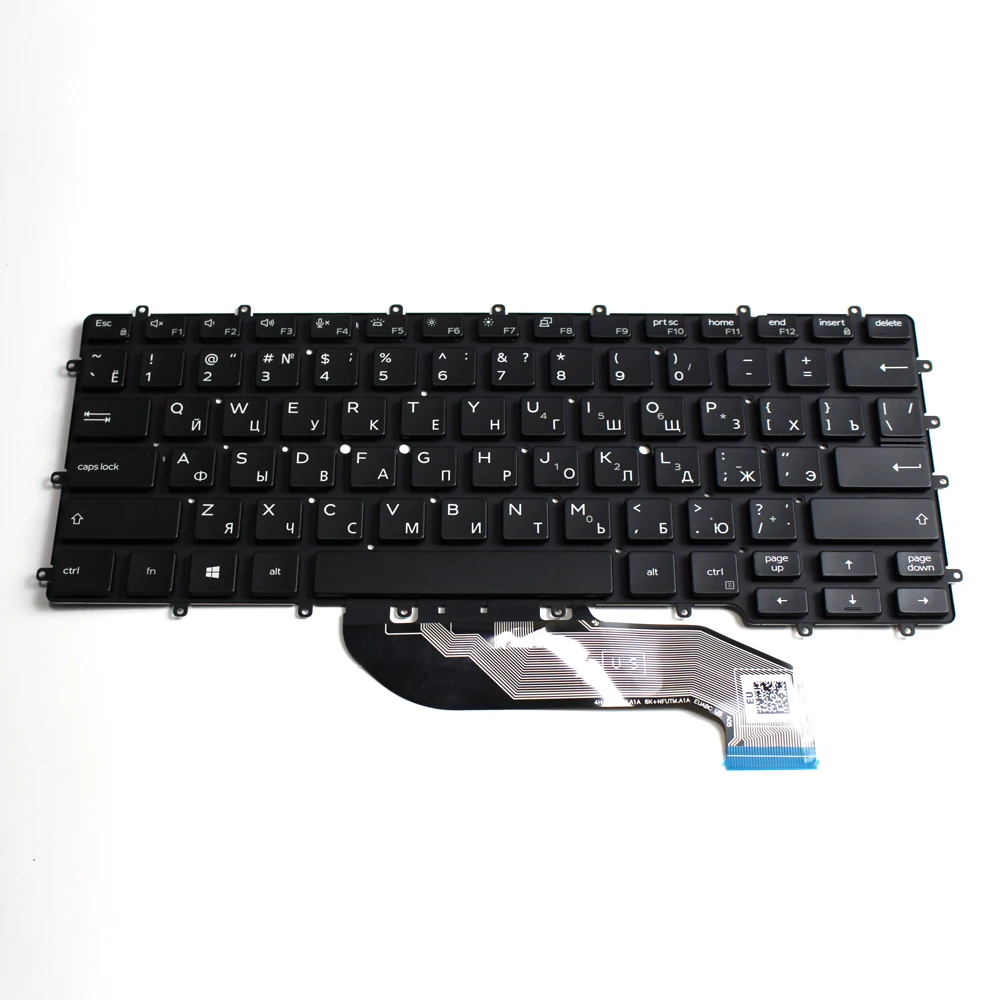 

Сменная клавиатура для ноутбука Dell Latitude 9410 7400, клавиатура для ноутбука 2-в-1, раскладка RU со сменной клавиатурой с подсветкой