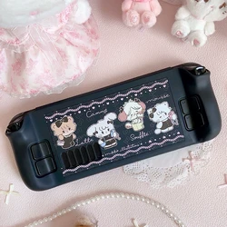 Steam Deck Case Mikko Kawaii Console  Pink Black Cover Hard PC Protective  Anti-Scratch Non-Slip Black Shell Case Accessories
