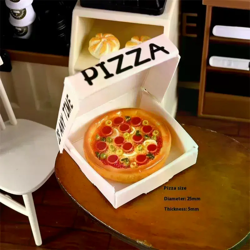 10 PCS Puppenhaus Miniatur Simulierte Pizza Modell Küche Lebensmittel Zubehör Für Puppe Haus Dekor Kinder Pretend Spielen Spielzeug Geschenk