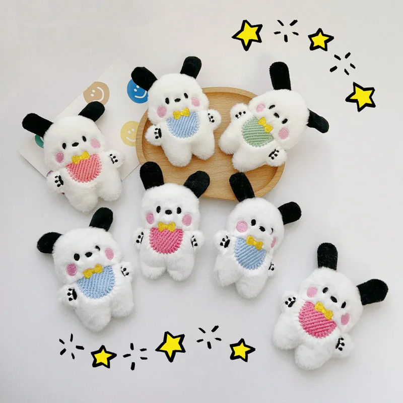 

10pc/lot Cartoon plush Pacha dog doll doll brooch bib dog student schoolbag decoration scarf clothes accessories