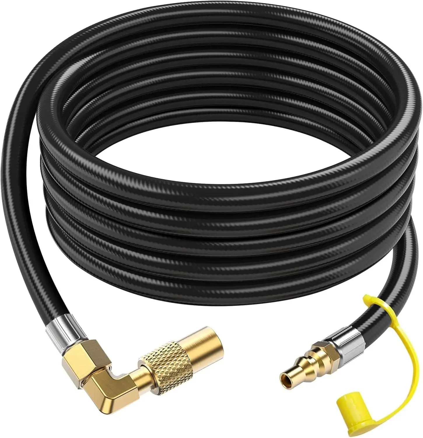 

Improved Propane Quick Connect Hose for Rv to Grill, 18FT RV Propane Hose with Blackstone Propane Adapter, Fit for Blackstone