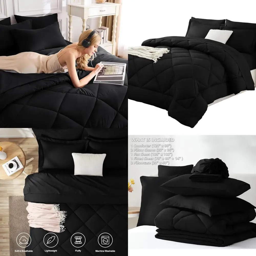 7-Piece Black Overs… - image