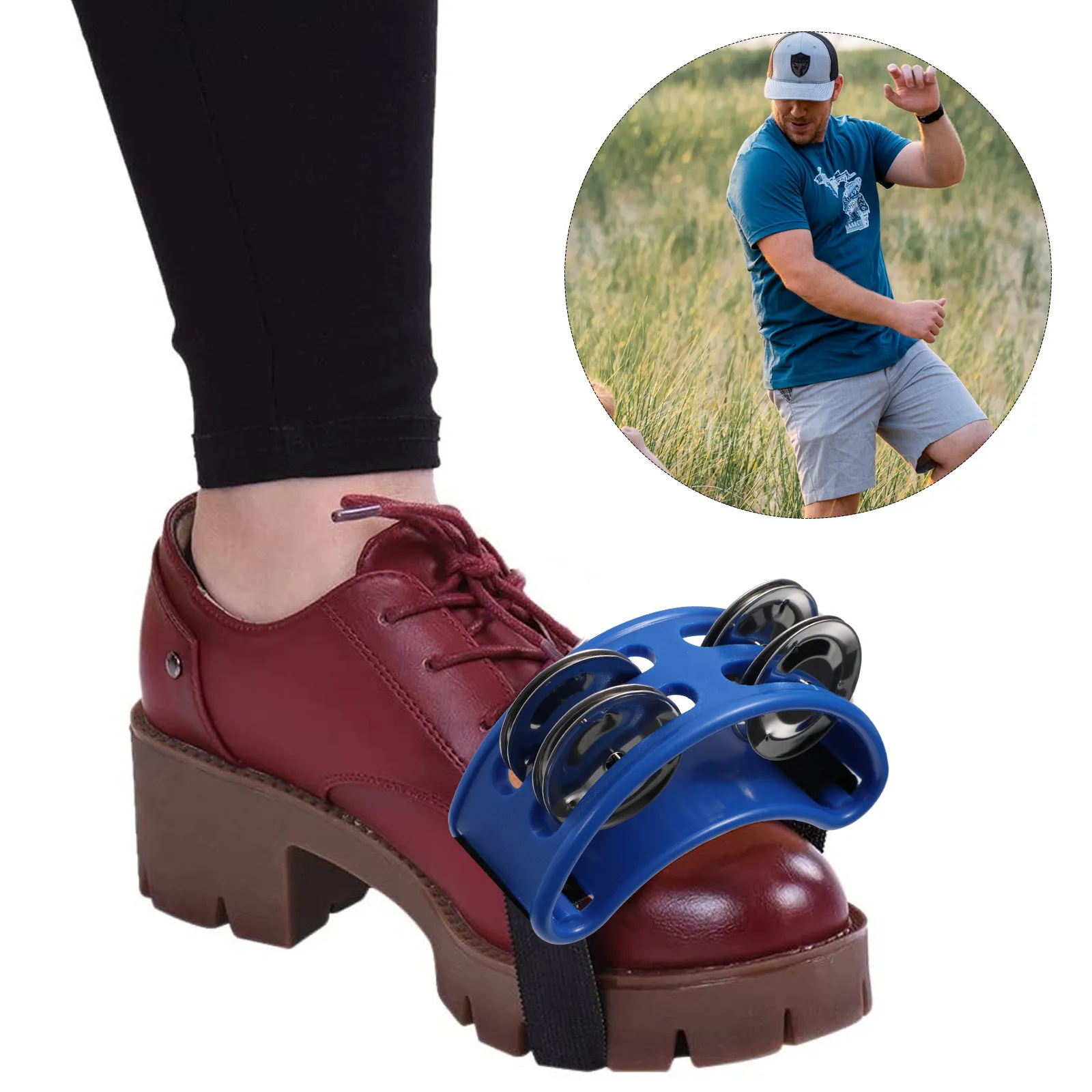 

2-х струнный тамбурин с педальным управлением, ярким звучанием и удобным нейлоновым ремнем, идеально подходит для игры без помощи рук, детская перкуссия