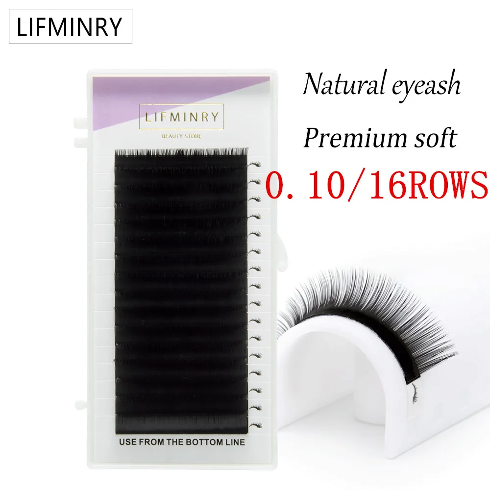 1case J B C D quality eyelash extensions tray fake mink single eyelash size single eyelash soft natural eyelash