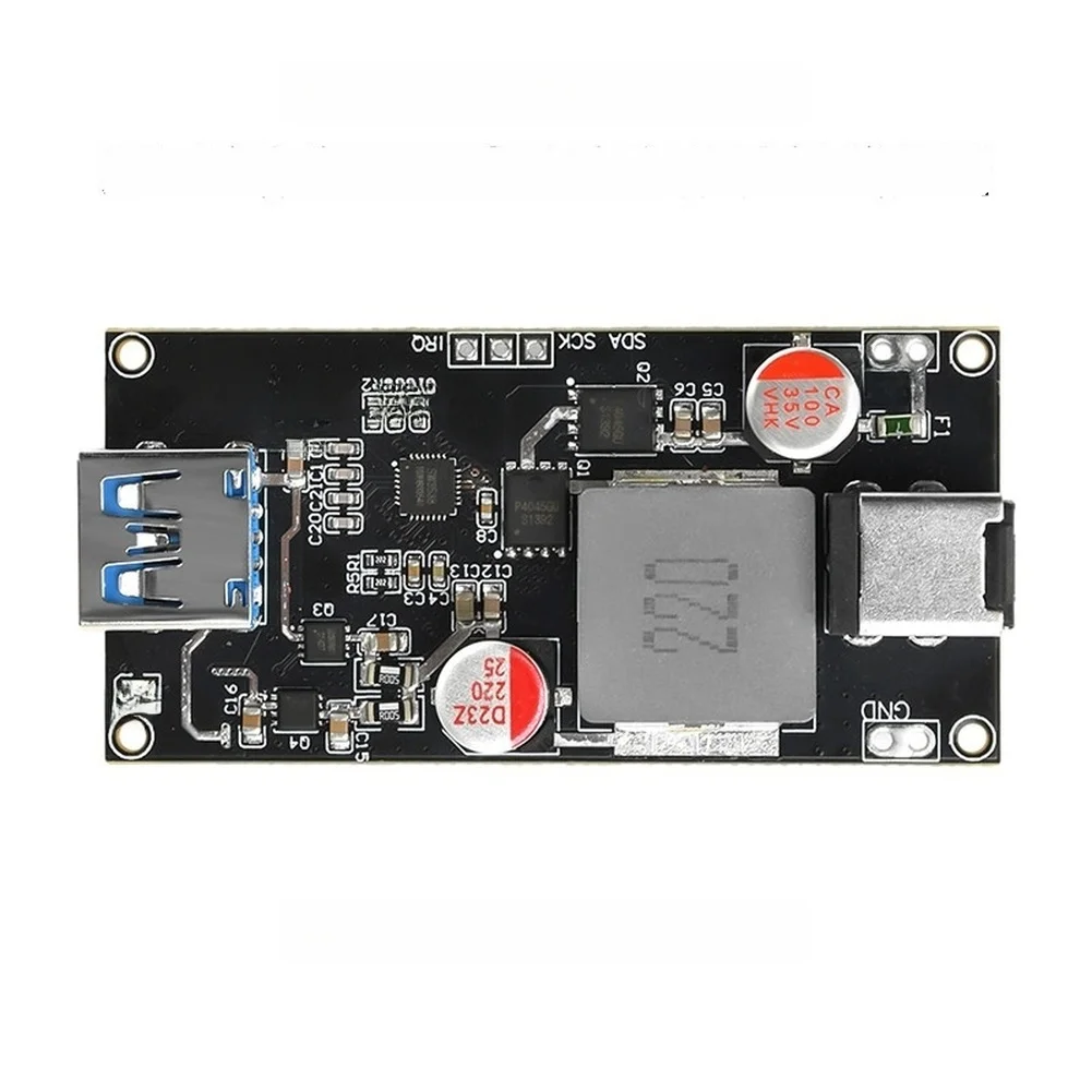 140W USB C-PD QC Fast Charging Module DC 6-30V Step Down Converter Power Supply Board For Laptop Phone Multi Protocol Charger