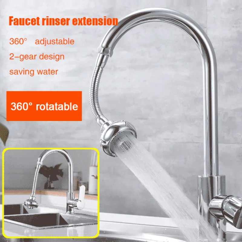 360°adjustable faucet splash guard Kitchen universal bubbling water-saving extender Filtering shaping pressurized shower head