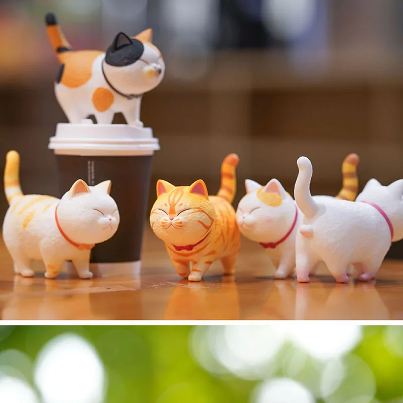 ACTOYS Meow Bell Walking with Delight Series Blind Box Mystery Box Toys Doll Cute Anime Figure Desktop Ornaments Gift Collection