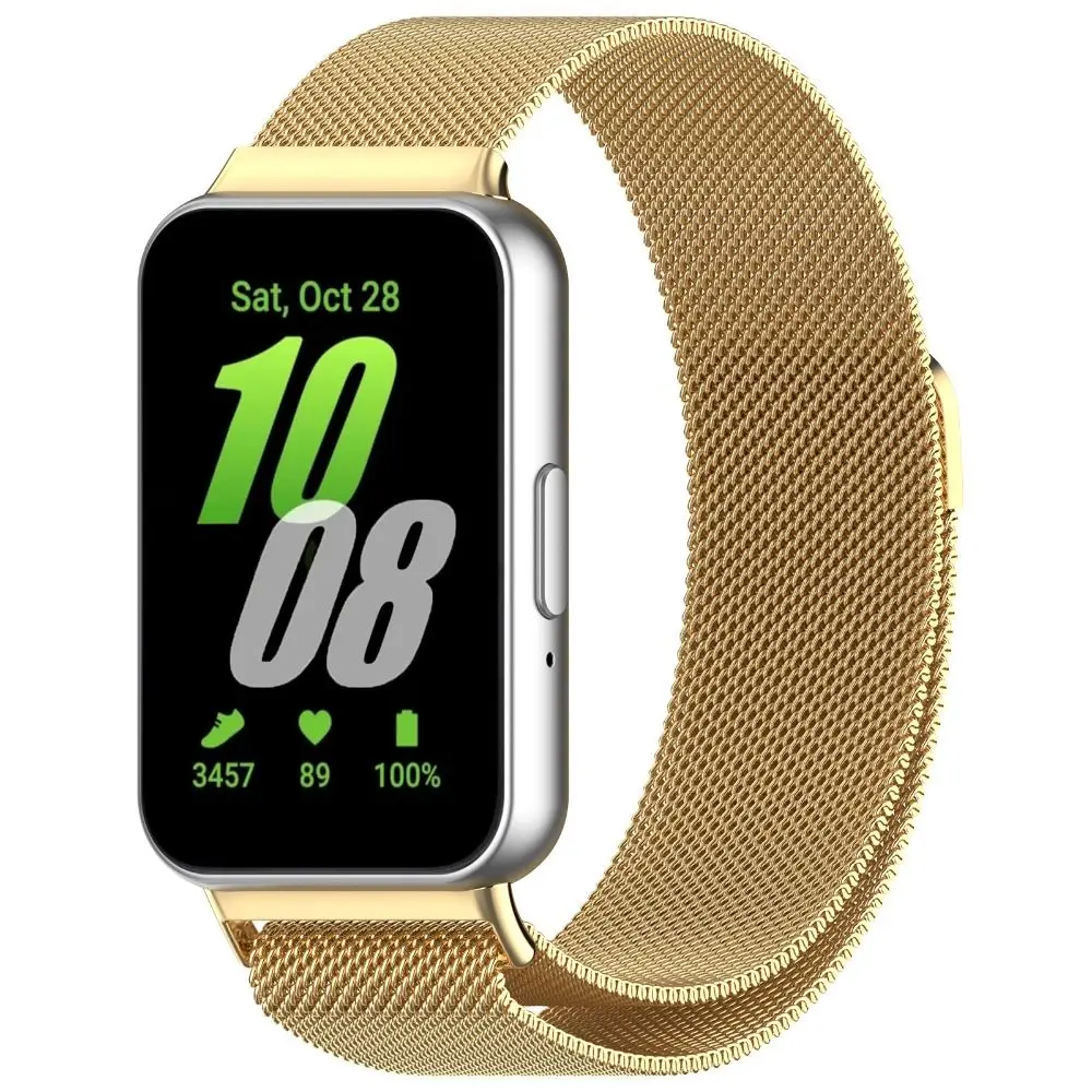 New Replacement Metal Strap Stainless Steel Wrist Watchband Milanese Belt Bracelet for Samsung Galaxy Fit 3 Smart Watch