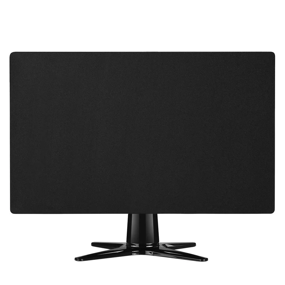 Oxford Fabric Monitor Cover Black Waterproof Dustproof for Desktop Displays 61x46x8cm 71x46x10cm Space Saving Fit