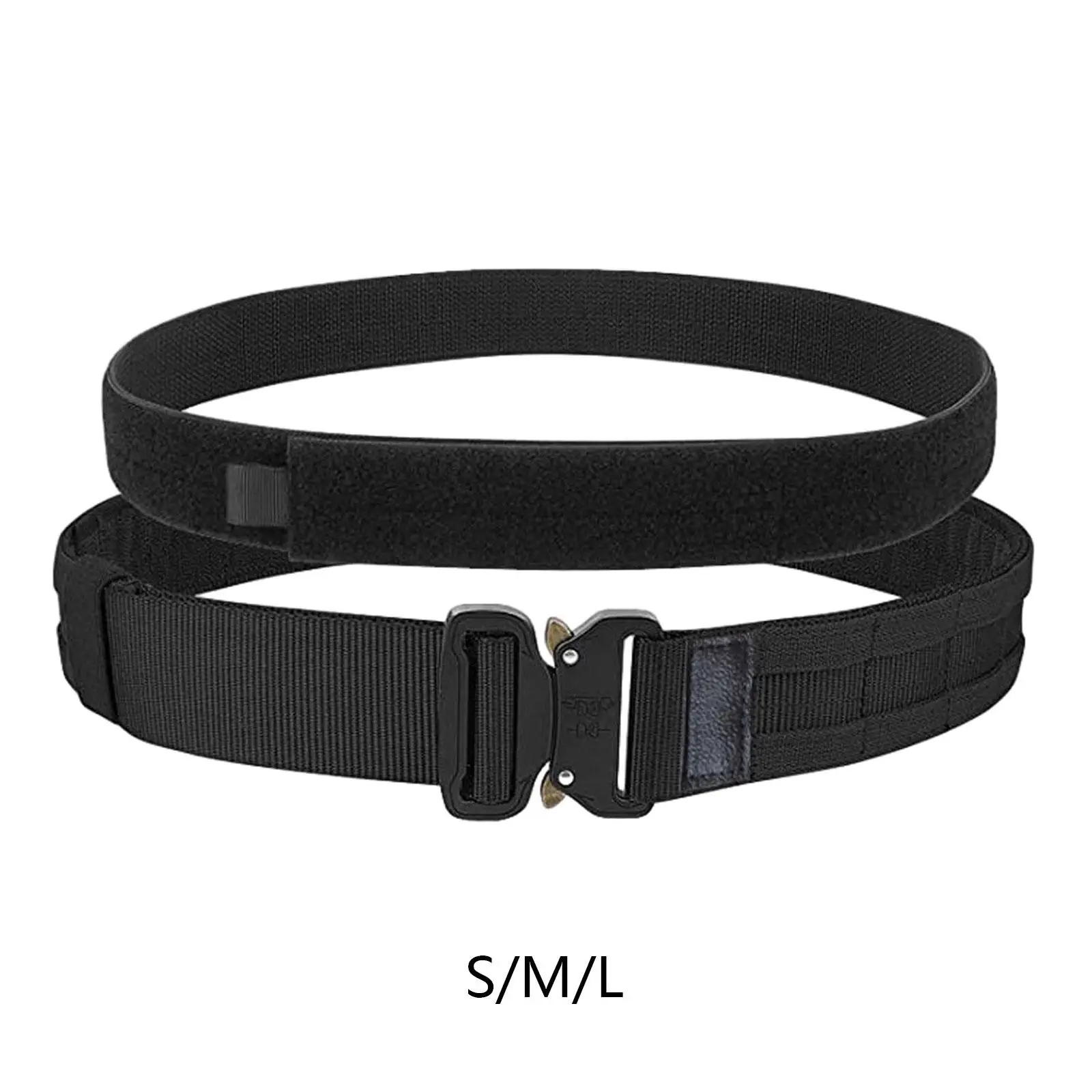 

Inner Belt and Outer Quick Release Belt Buckle Duty Belts Outdoor Hiking Backpacking Adjustable Portable Waistband Nylon Belt