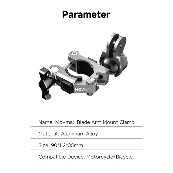 MOVMAX Blade Arm Mount Clamp