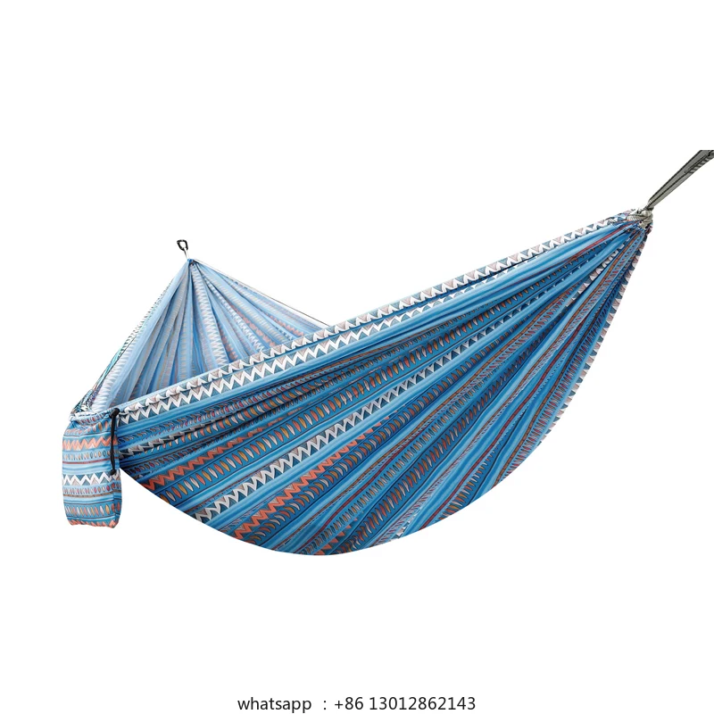 

Printed hammock outdoor camping picnic camping self-driving tour parent-child swing mesh bed anti-rollover