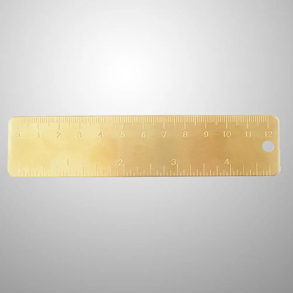 righello in ottone mini righello righello retrò piccolo righello righello in rame