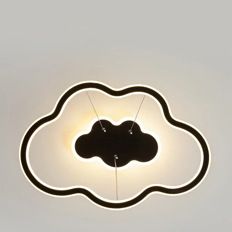 Nordic Simple Cloud Aluminium Pendant Lamp Dimmable for Living Dining Table Room Girl Bedroom Home Decor Hanging Light Fixture