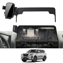 Car Phone Holder for Nissan Patrol Y62 2021 2022 2023 2024 GPS Bracket Navigation Stand Auto Accessories