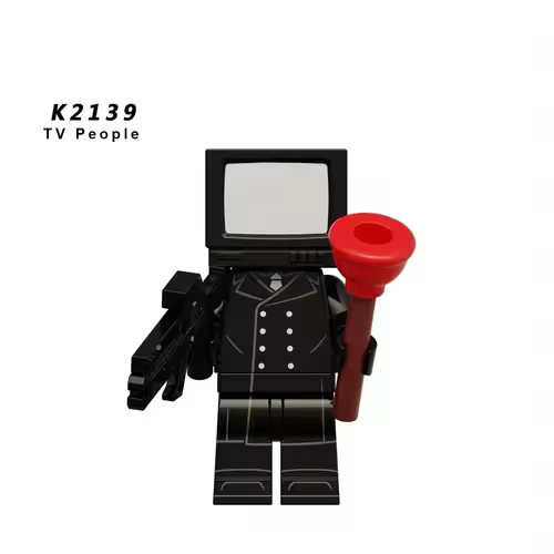 New KDL SWAT Skibidi Toilet Man Figures Anime Block Toys TvMan Titan Cameraman Speakerman Bricks Model Toy Birthday Gift - Image 34