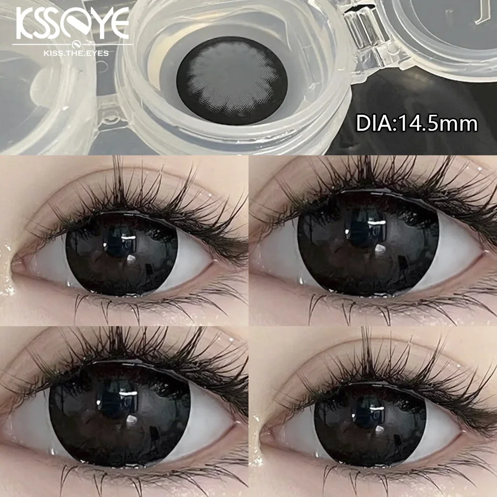 KSSEYE 1 Pair Natural Contact Lenses for Eyes Myopia Prescription Fashion Eyes Color Lenses Makeup Beauty Yearly Fast Shipping