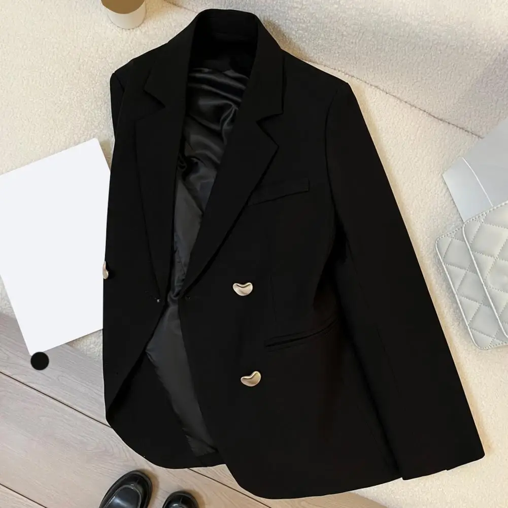 Women Polyester Stylish Women's Office Lady Jacket for Work Leisure Fashionable Spring Autumn Coat with Elegant Design Luxury