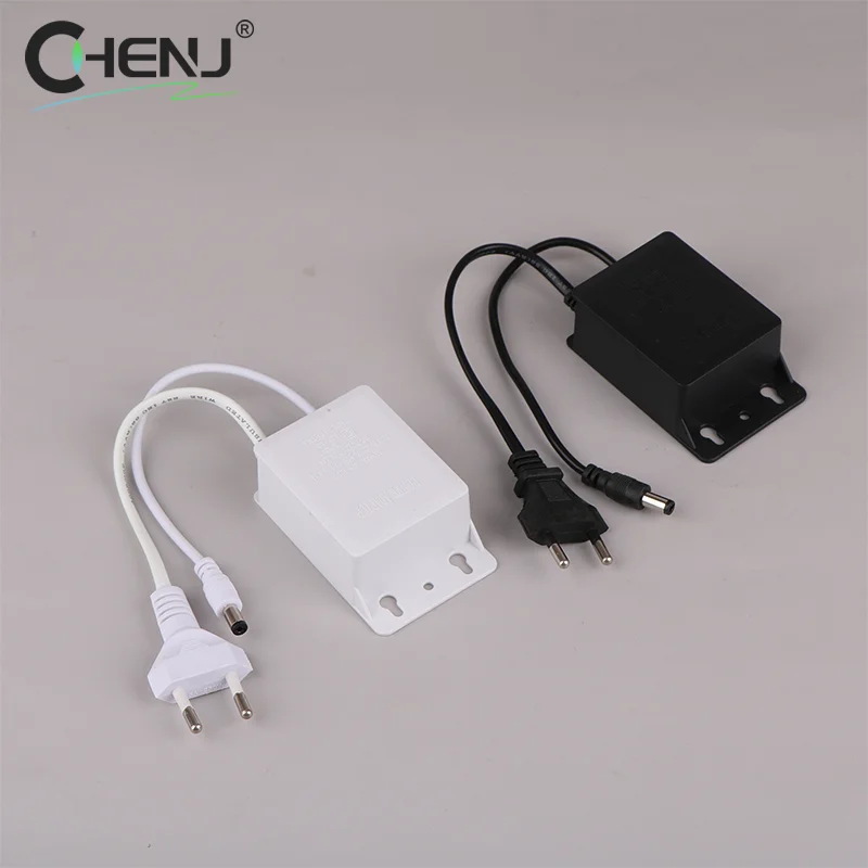 AC 220V Ingang DC 12V Uitgangsvoeding EU Plug Outdoor Waterdichte Power Adapter Oplader Voor CCTV Beveiliging AHD Analoge Ip Camera