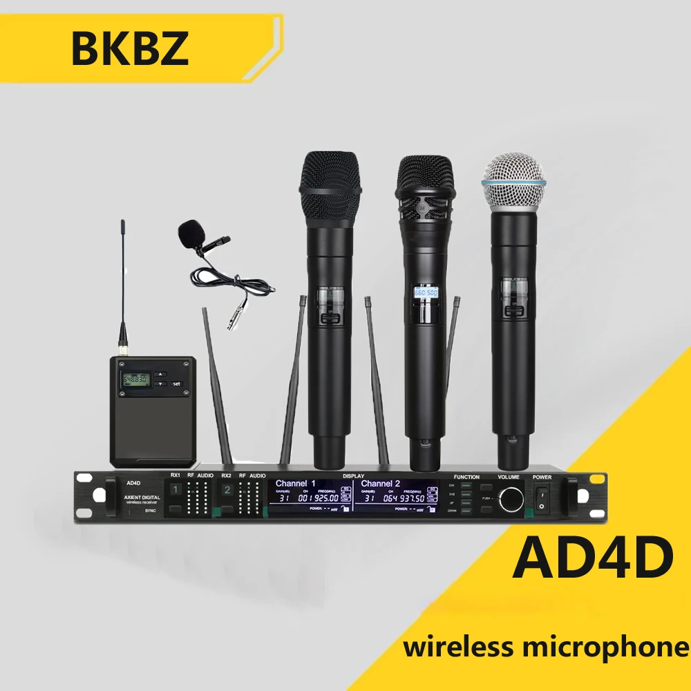 

BKBZ AD4D беспроводной конденсаторный микрофон 500/600/900 МГц