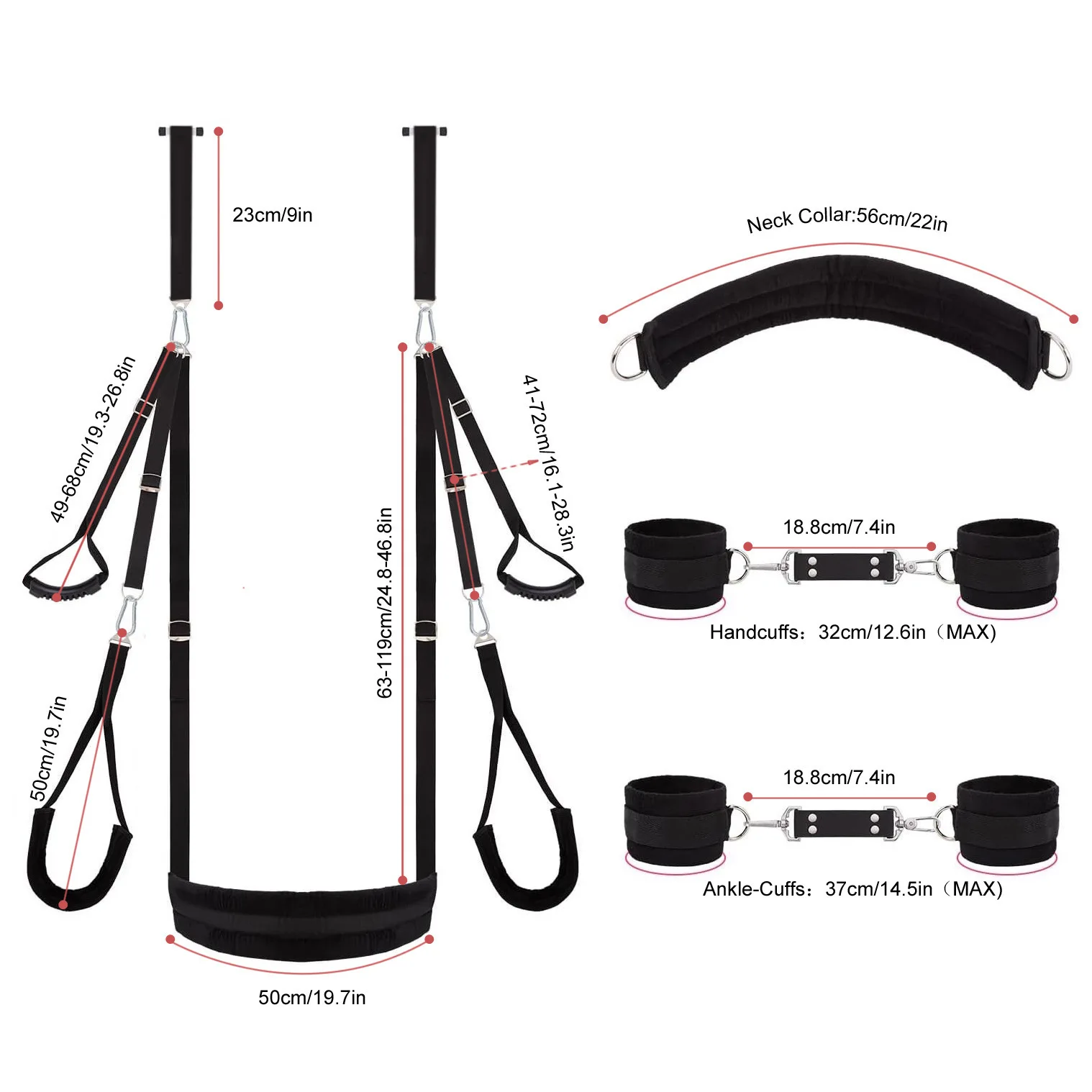 Multifunctional Posture Assist Sex Swing Adult Door Swing China Fitness Yoga Belt