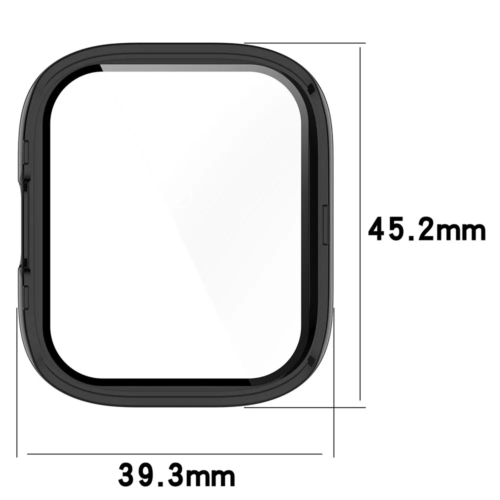 Protector de pantalla de vidrio templado para Redmi Watch 3, funda protectora, marco de carcasa, PC +