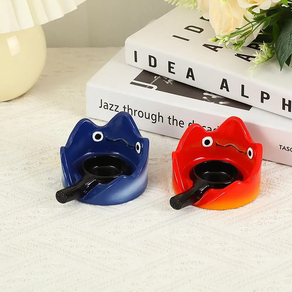 Calcifer Candlestick Flame Resin Craft Desktop Aromatherapy Candlestick Base Livingroom Decoration Home Ornament