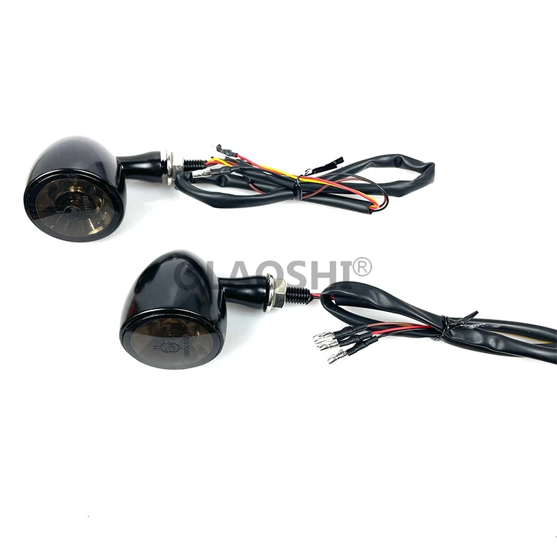 E Marked Bullet Motorcycle Turn Signal Light 1000 DF LED Blinker 3 in 1 Indicator Front Running Light Rear Brake Stop Lights