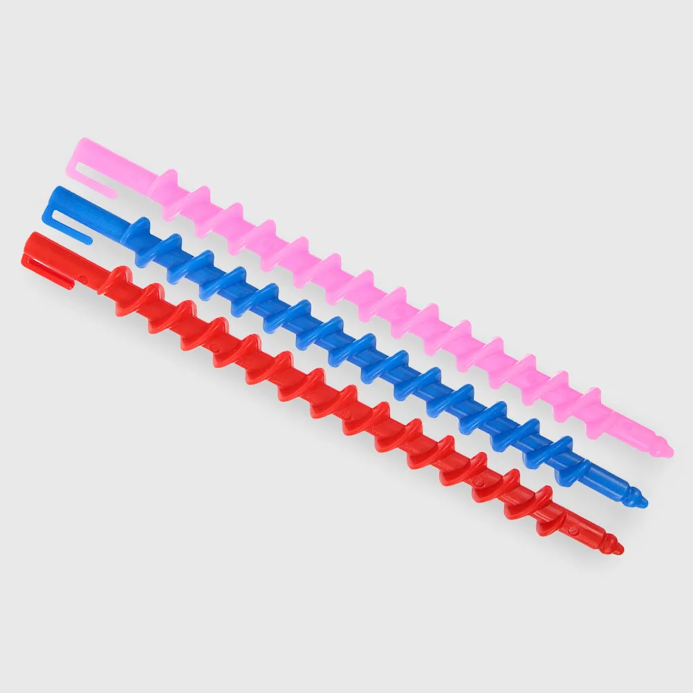 

40Pcs Spiral Perm Rods Plastic Spiral Curlers Hair Perm Rollers Long Hair Curl Rods Salon Styling Hairdressing Tool Kit