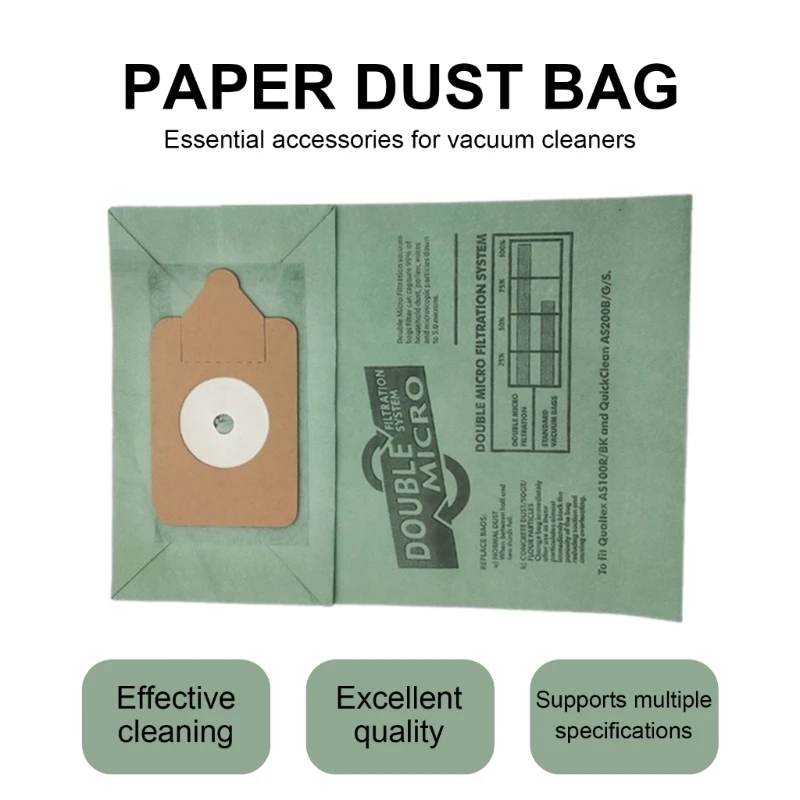 Двухслойные мешки для пыли, сменная сумка для пылесоса