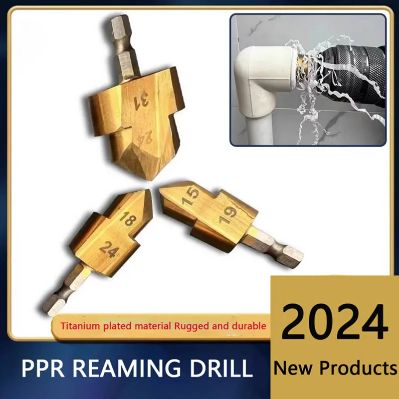 3pcs PPR water pipe reaming drill 20/25/32 PVC tee ppr water pipe repair threaded tap internal wire drill Tools