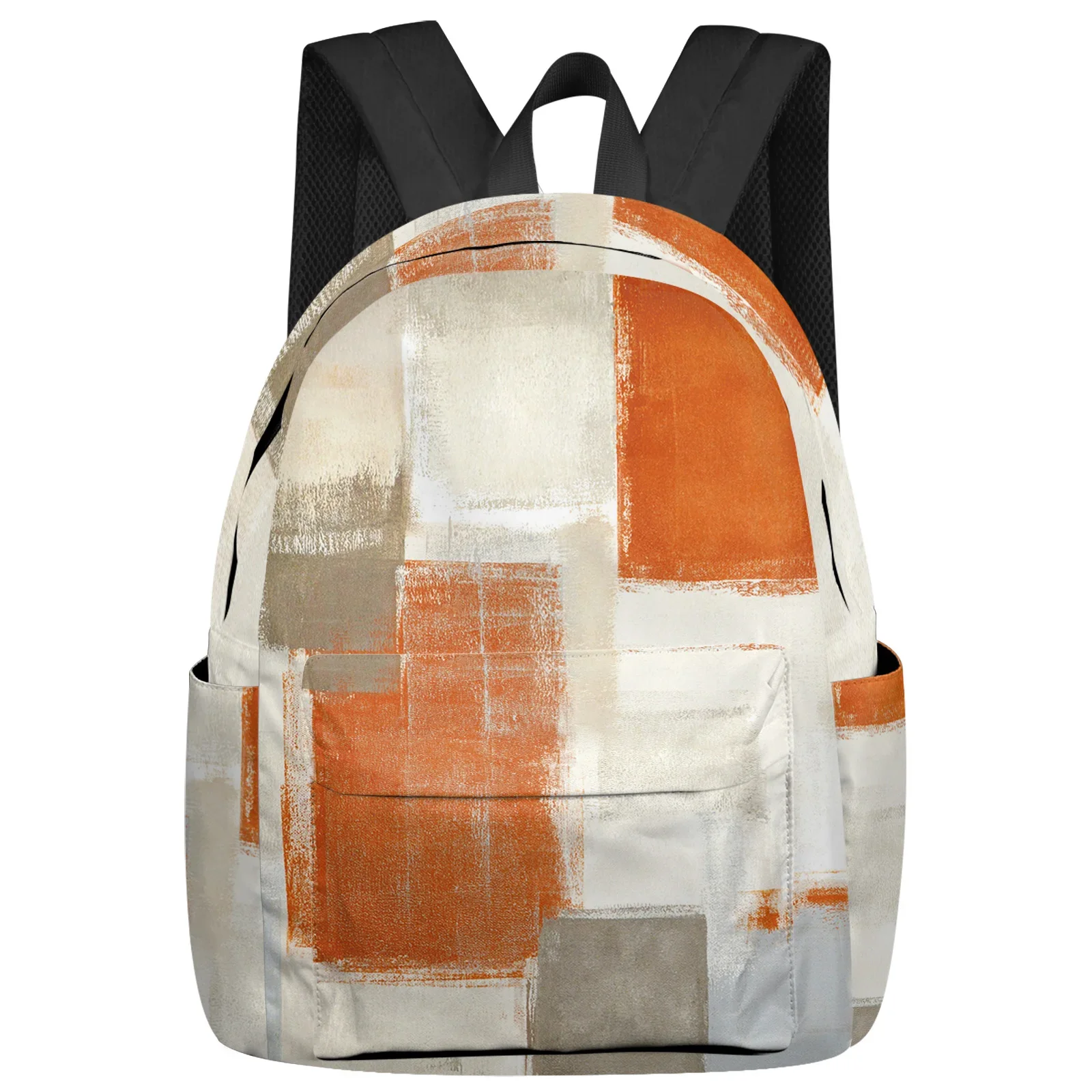 

Orange Paint Graffiti Abstract Feminina Backpacks Teenagers Student School Bags Laptop Backpack Men Women Female Travel Mochila