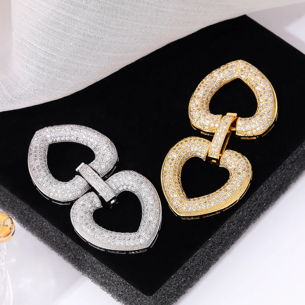 

Juya Handmade Decoration Connector Locks Closures Fastener Clasps Accessories For DIY Luxury Natural Stone Pearls Jewelry Making