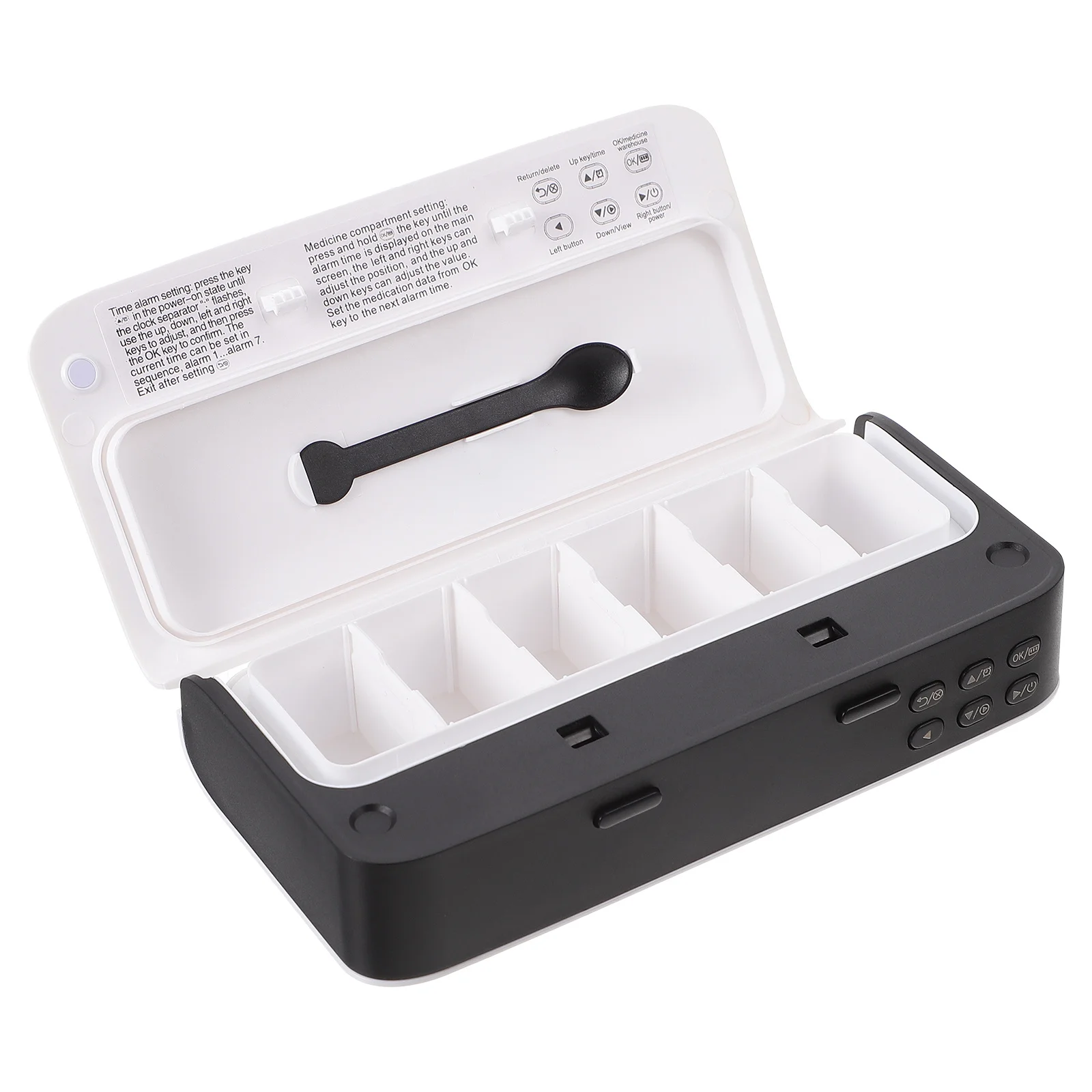 

1 шт., электронная коробка для таблеток, сигнализация, напоминание о лекарствах для пожилых людей, портативное хранение в путешествиях, герметичная влагостойкая пыль