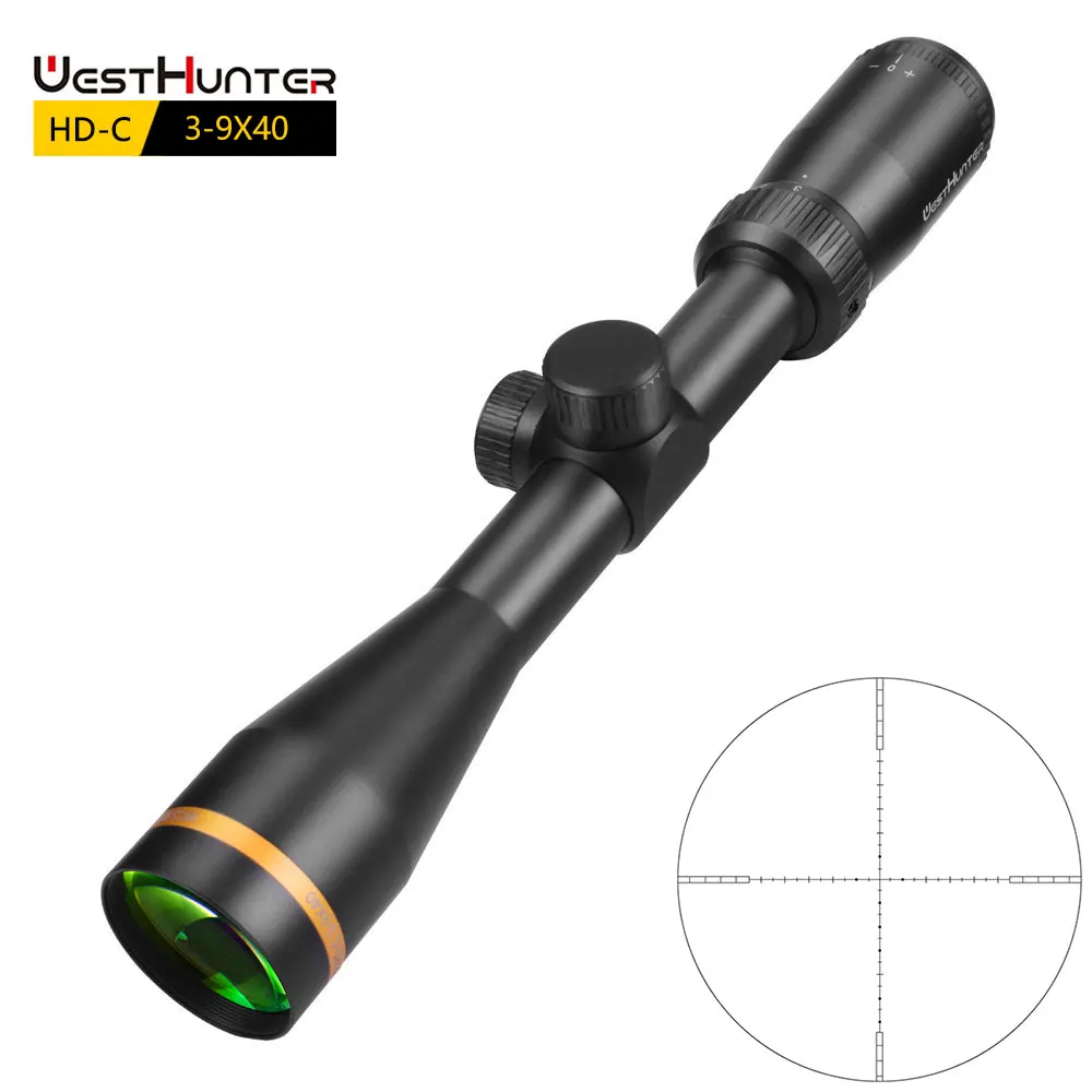 

WestHunter HD-C 3-9X40 SFP Hunting Scope Tactical Riflescope Mil Dot Reticle Wide Filed of View Shooting Optical Sights