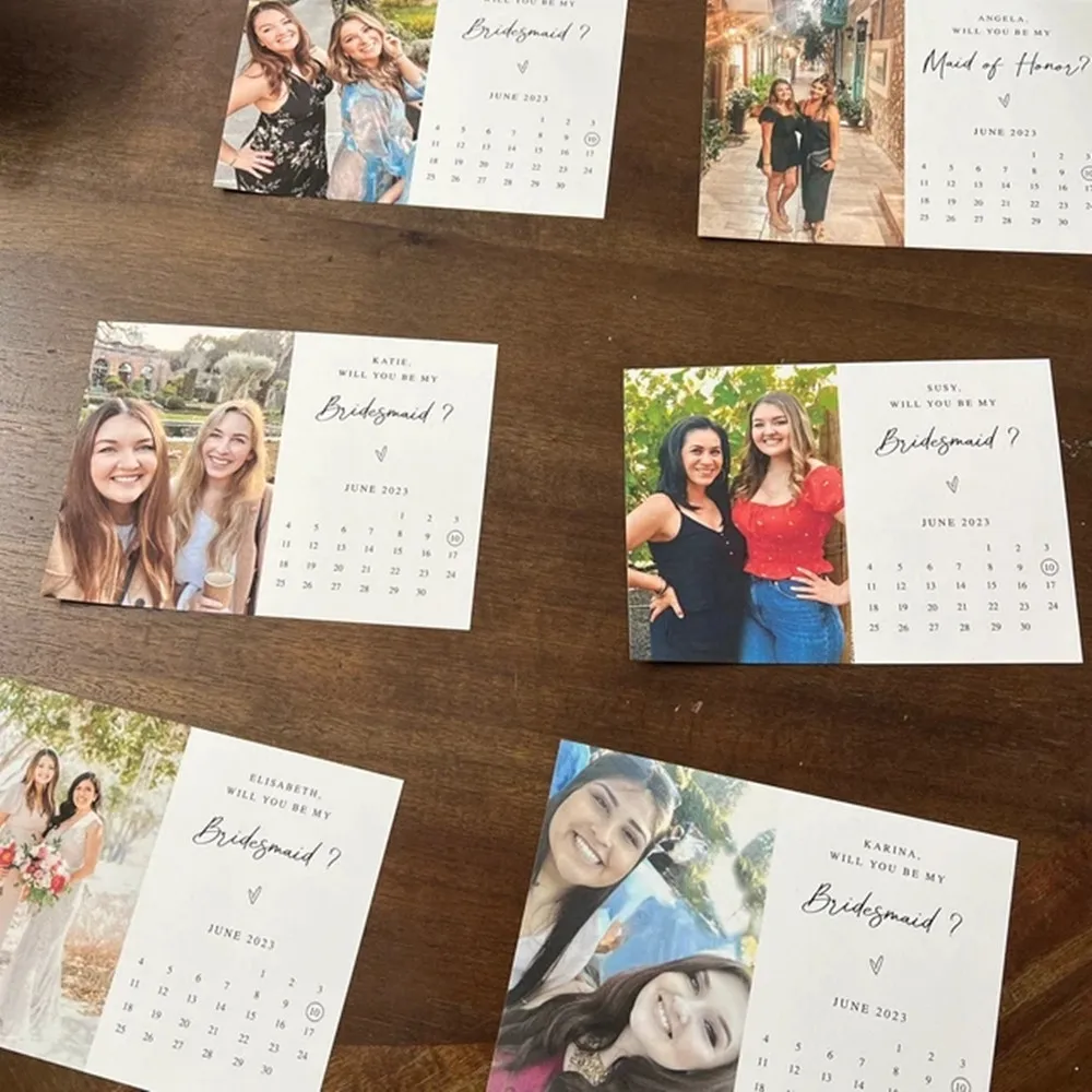 

DIY,Only card,Will You Be My Bridesmaid Card, Bridesmaid Proposal Calendar